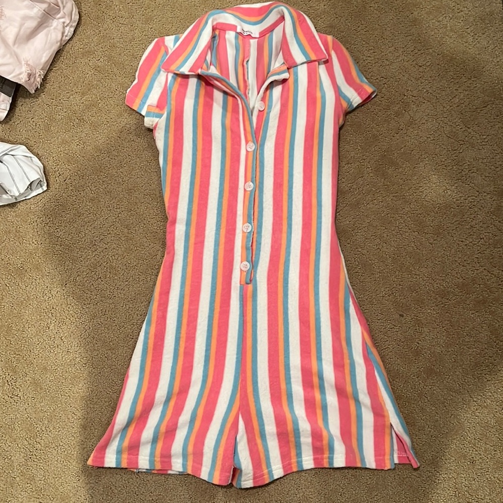 Terry cloth romper!